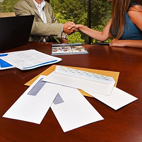 Quality Park #6-3/4 Business Envelopes with a Gummed Flap for Standard Remittance Business Mailing, 24 lb White Wove, 5-3/8 x 6-1/2, 500 per Box (90070) - Image 5