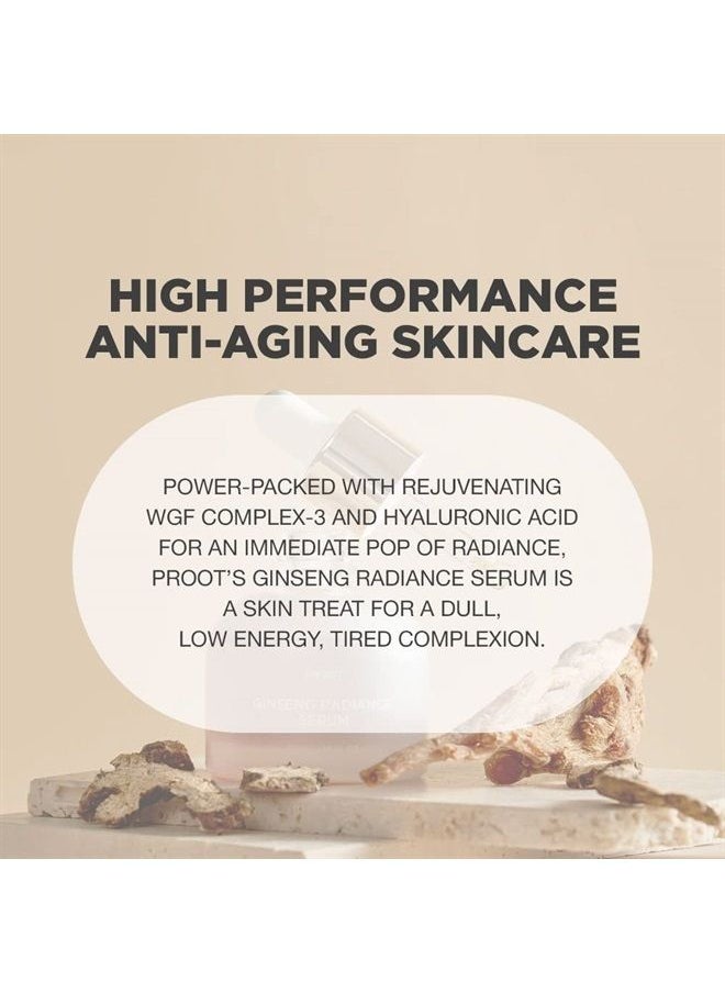 Proot - Ginseng Radiance Serum | 52.5% Ginseng Extract Skin Rejuvenating Face Serum | Formulated with Ginseng Extract, Hyaluronic Acid, WGF Complex-3 | Korean Skin Care, Vegan, Cruelty-free | 1.01 oz - Image 1