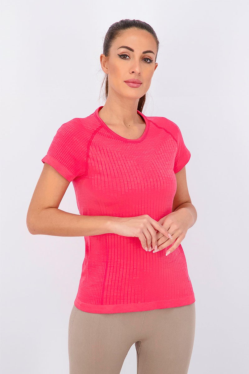 Women Sportswear Fit Outdoor Shirt, Heather Red
