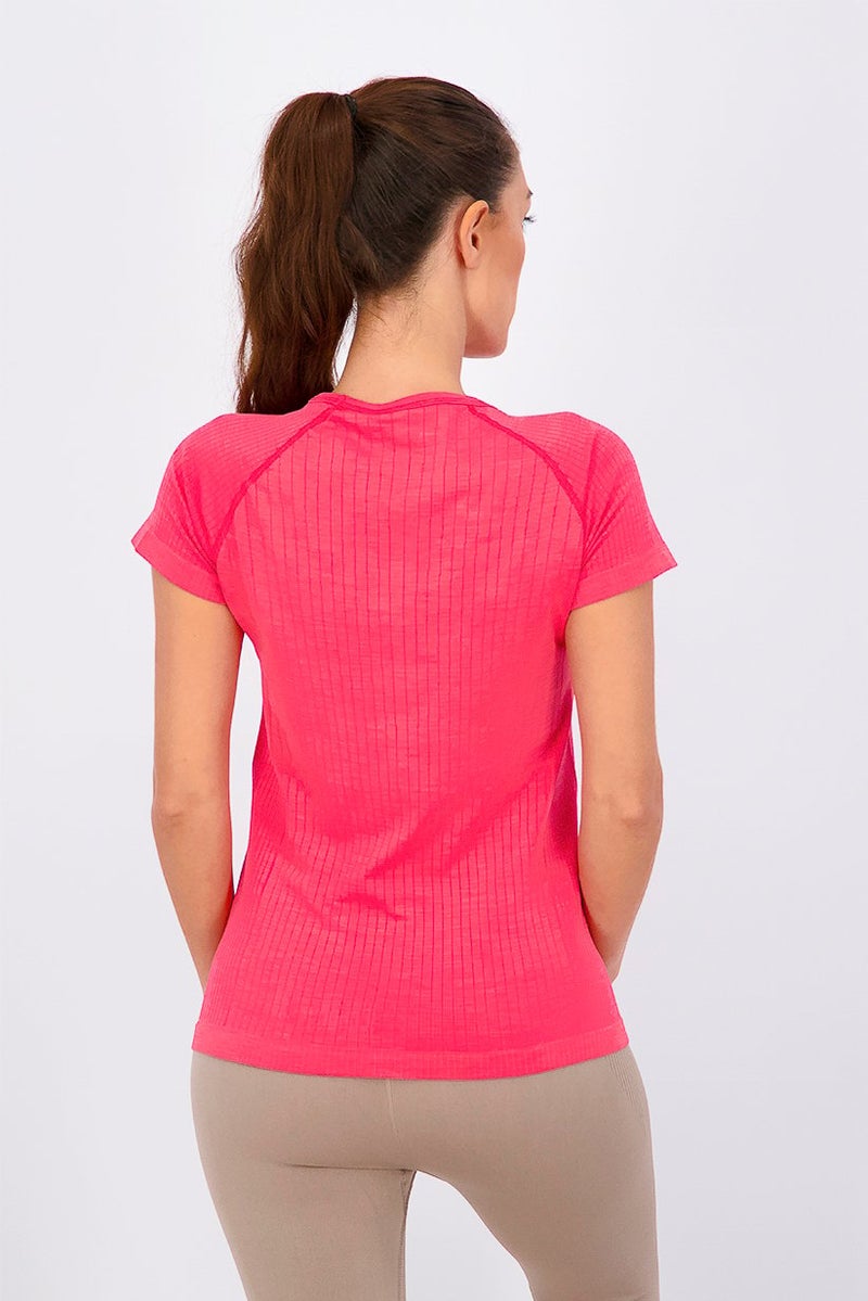 Women Sportswear Fit Outdoor Shirt, Heather Red