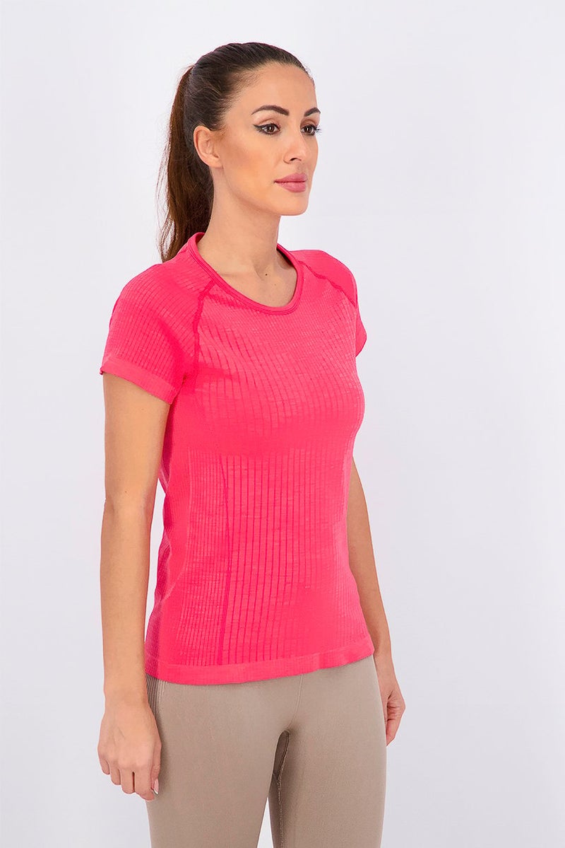 Women Sportswear Fit Outdoor Shirt, Heather Red