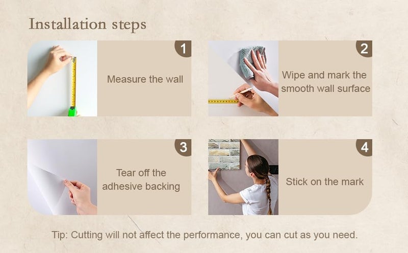Jber 12 Pack Acoustic Panels Self-Adhesive, Brick Sound Proofing Panels, High Density Acoustic Wall Panels for Recording Studios, Game Room, Home, Office, 30x30x1cm (STONE, 30x30x1cm) - Image 5