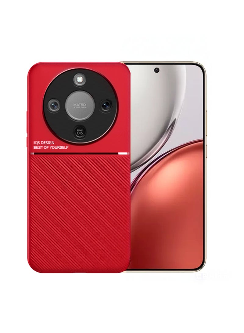 X-level Protective Case Cover For Honor X9d High End Business Light Luxury, Mobiles Accessories portector Protection Scratch-Resistant, Shockproof Slim Phone Case (Red) - Image 2