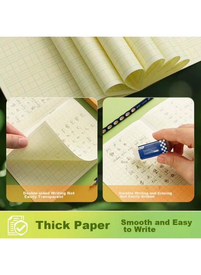 ام اند جي M&g Stationery Character Writing Book، 36k دفتر شبكة بينيين الصيني، 7 صفوف 8 أعمدة 56 مربعًا، كتاب تمارين اللغة الصينية للصف الأول، للمدرسة الابتدائية ورياض الأطفال، 20 كتابًا K36185b - Image 4