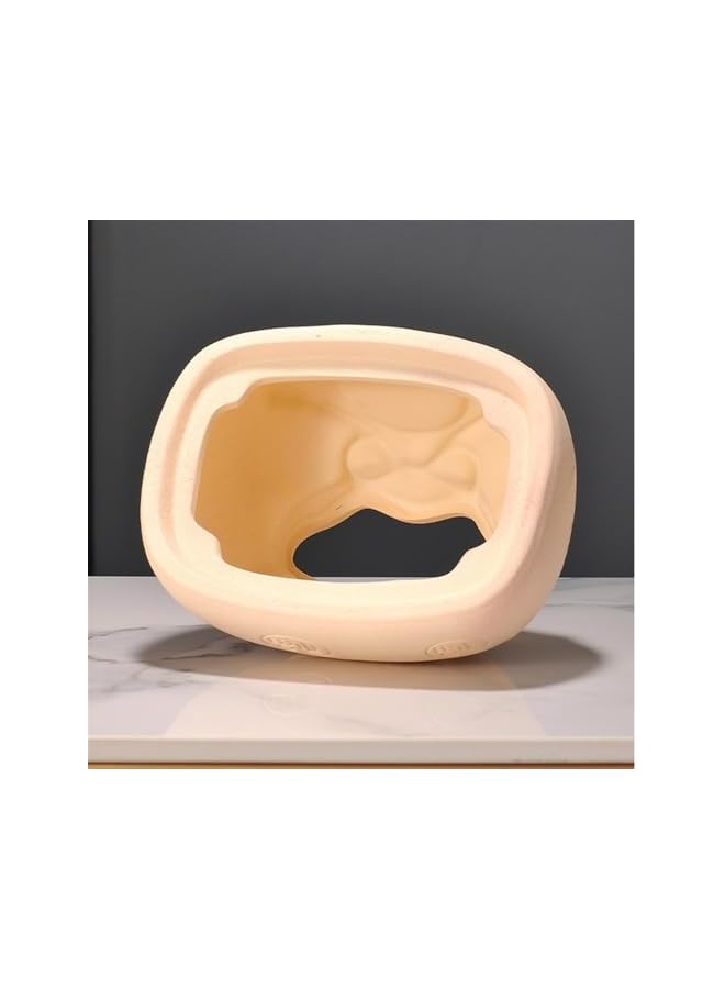 Chinese-style Tissue Box Cover Ceramic Holder Decorative for Vanity Toilet Tank Dresser Night Stand Table Tissue Organizer - Image 3