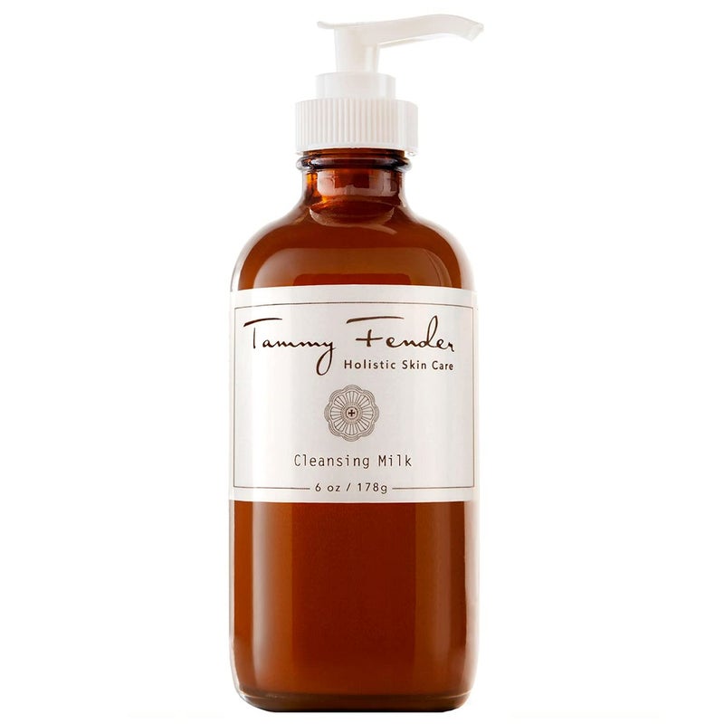 TAMMY FENDER Cleansing Milk Natural Facial Cleanser Natural Organic Cruelty Free NonToxic Skincare Lightweight Gentle Rejuvenating Makeup Remover Sensitive Skin Safe 6 oz 178 g