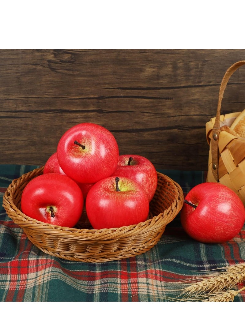 YARA COLLECTIONS Realistic Faux Fruit Apples – Set of 6 Decorative Fake Fruits for Kitchen and Display  - Image 3