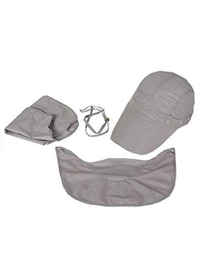 Outdoor UPF 50+ UV Sun Protection Waterproof Breathable Face Neck Flap Cover Folding Sun Hat - Image 2