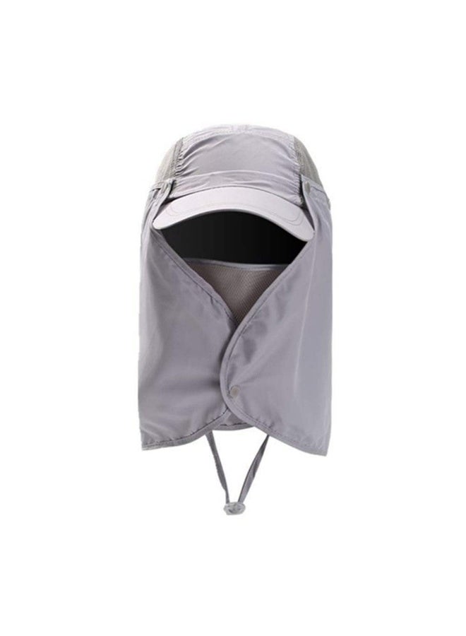 Outdoor UPF 50+ UV Sun Protection Waterproof Breathable Face Neck Flap Cover Folding Sun Hat - Image 5
