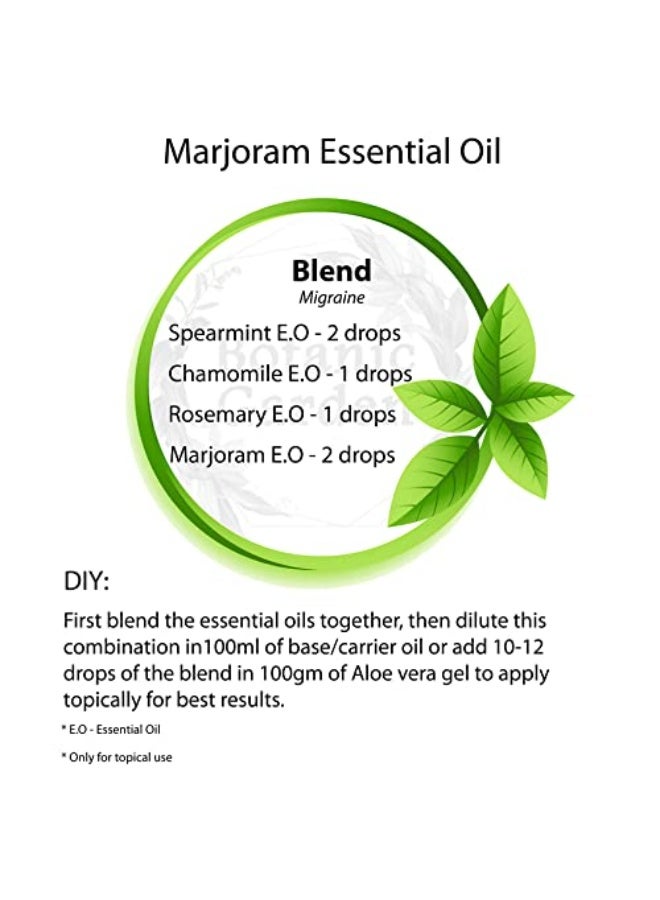 BOTANIC GARDEN Marjoram Essential Oil - 100% Pure Natural & Undiluted For Skin care & Hair (10 ml) - Image 5