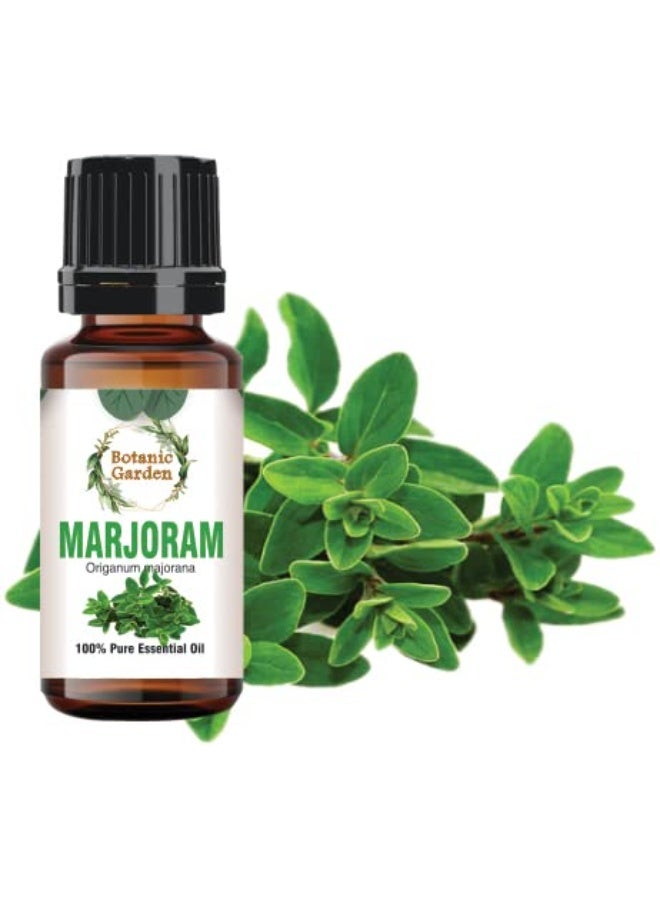 BOTANIC GARDEN Marjoram Essential Oil - 100% Pure Natural & Undiluted For Skin care & Hair (10 ml) - Image 1