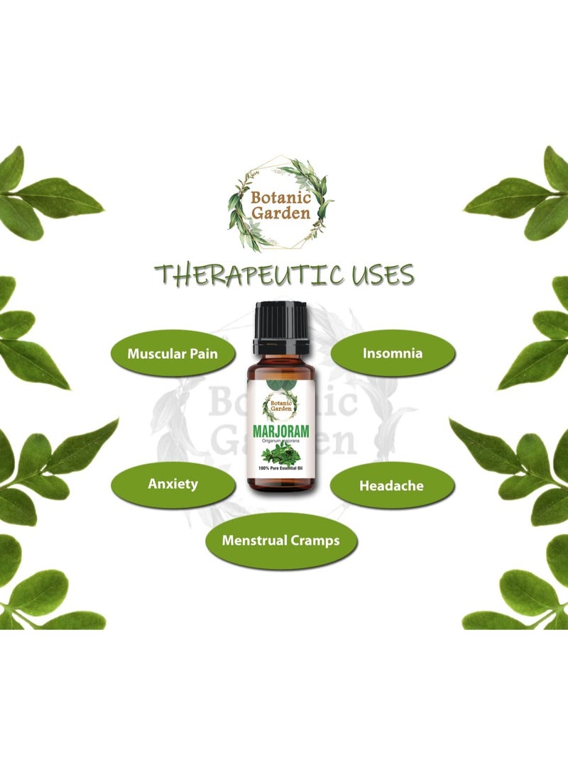 BOTANIC GARDEN Marjoram Essential Oil - 100% Pure Natural & Undiluted For Skin care & Hair (10 ml) - Image 4