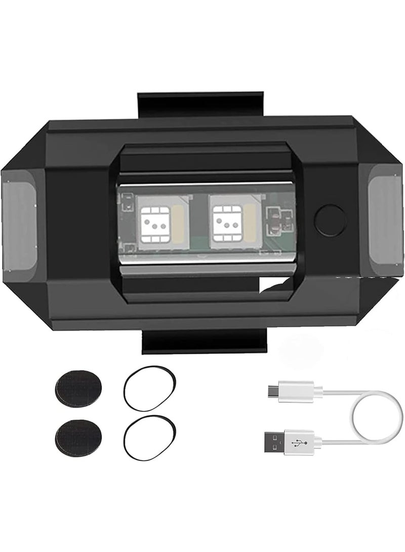 مصباح تحذير LED للدراجة النارية، 7 ألوان، 22 وضعًا، مصباح أمان عالمي مقاوم للماء مع سهولة التركيب - Image 1