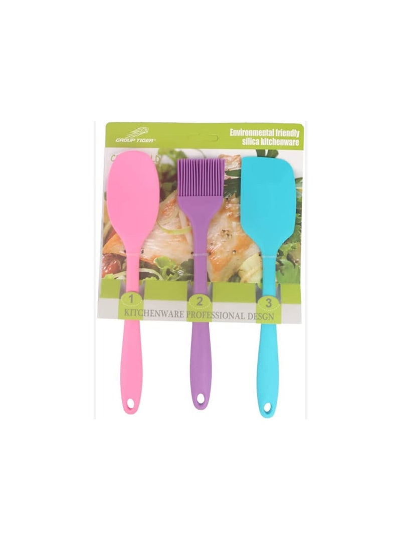 3-piece silicone dispensing kit multicolor - Image 1