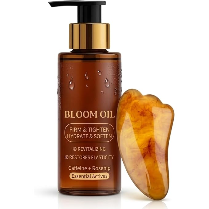 YOOJ Magic Firming Body Oil 100ml with Gua Sha Tool, Skin Tightening & Firming Body Oil for Women, Magic B-ody Oil for Sagging Skin, Achieve Smooth Radiant Skin with After Shower Oils, Luxury Body Ca - Image 1
