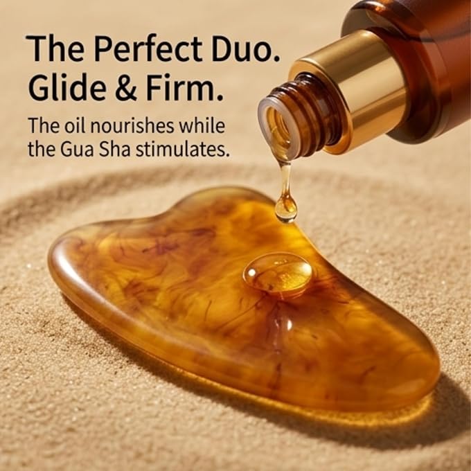 YOOJ Magic Firming Body Oil 100ml with Gua Sha Tool, Skin Tightening & Firming Body Oil for Women, Magic B-ody Oil for Sagging Skin, Achieve Smooth Radiant Skin with After Shower Oils, Luxury Body Ca - Image 2