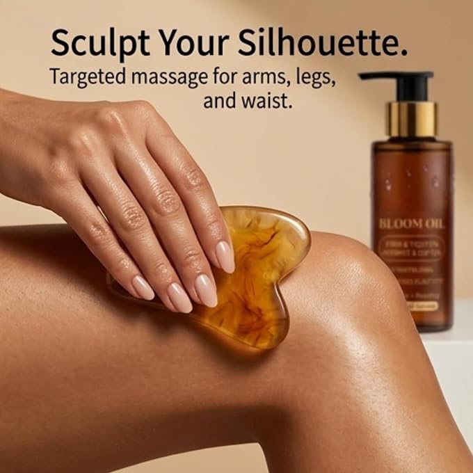 YOOJ Magic Firming Body Oil 100ml with Gua Sha Tool, Skin Tightening & Firming Body Oil for Women, Magic B-ody Oil for Sagging Skin, Achieve Smooth Radiant Skin with After Shower Oils, Luxury Body Ca - Image 3