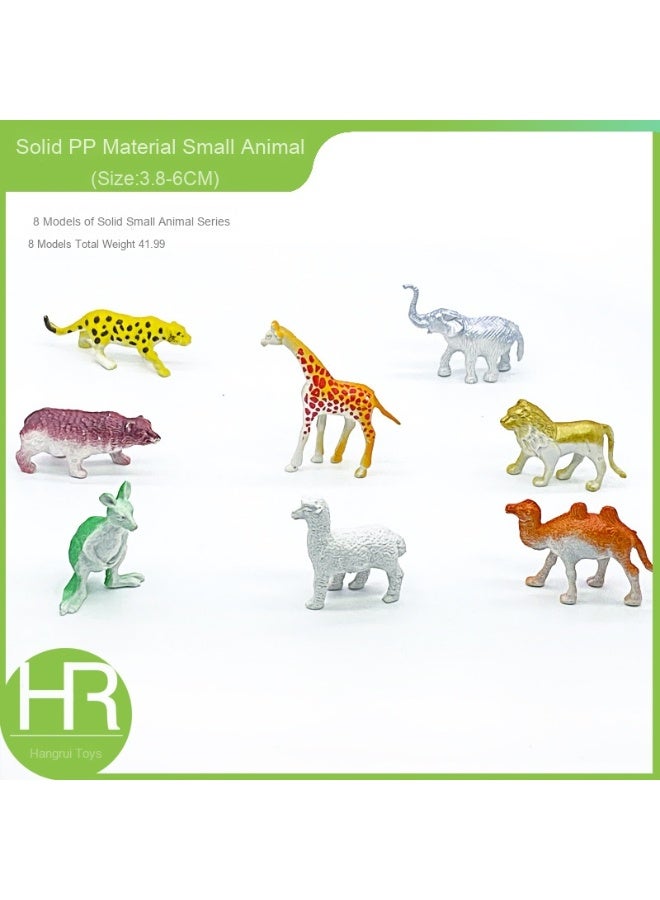 نيبمينينت مجموعة نماذج حيوانات صغيرة مصغرة من البلاستيك الصلب