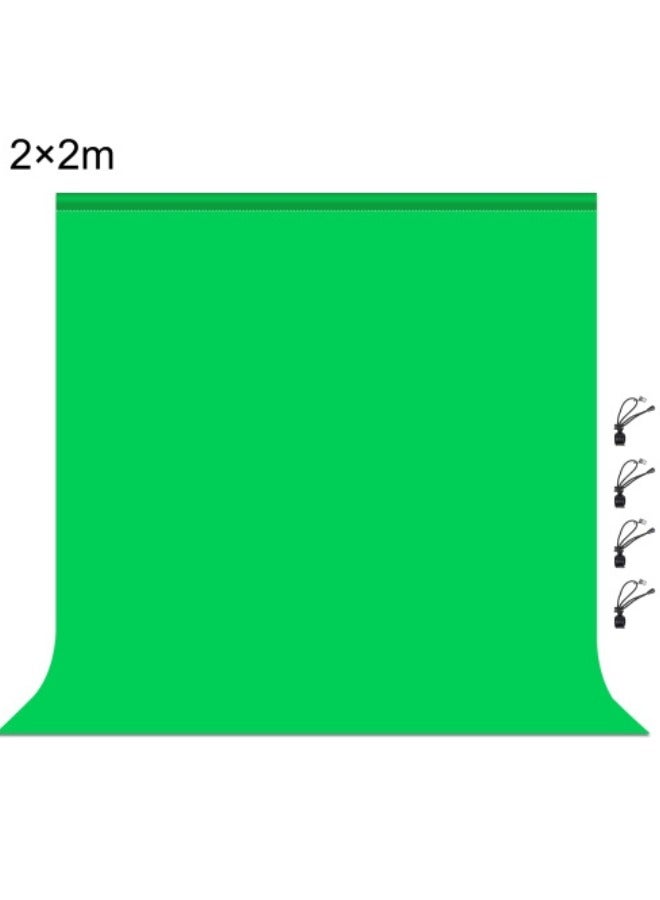 PULUZ PULUZ 2m x 2m Photography Background Thickness Photo Studio Background Cloth Backdrop(Green)  - Image 1