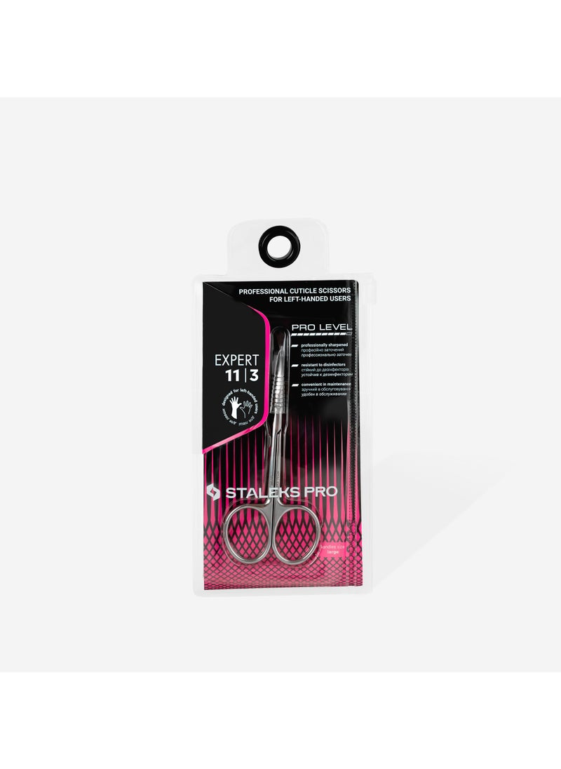 STALEKS PRO Professional Cuticle Scissors for Left-handed Users - EXPERT 11 | TYPE 3  - Image 4
