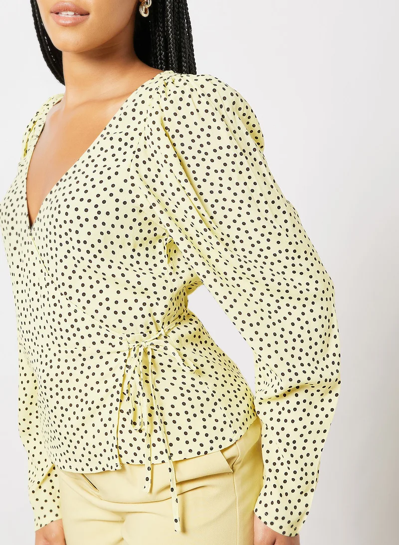 MANGO Polka Dots Blouse