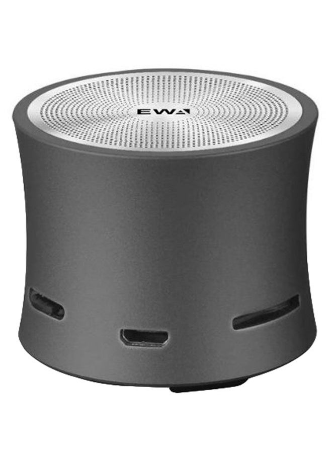 NIBEMINENT - A104 Portable Bluetooth Stereo Multimedia Speaker Grey/Silver - Image 1