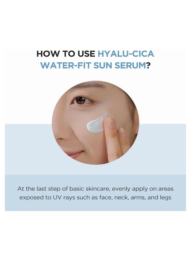 Madagascar Centella 1004  Hyalu-Cica Water-Fit Sun Serum SPF50+ PA++++ 15ml – Hydrating Sunscreen for Sensitive Skin - Image 5