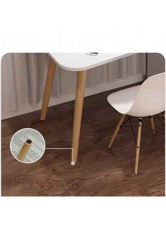 AGD Modern Multi-Functional Home Desk For Computer, Gaming, Writing And Studying With Storage Drawers And Cabinet, White 120X60X73 Cm - Image 5