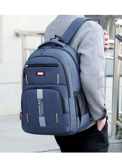 Generic Durable Backpack For Boys And Girls Suitable For Travel University College School Or Work Large Capacity Adjustable Strap Design Polyester Lining Durable Zipper Pockets For Laptop Books And Travel Essentials Blue  - Image 2