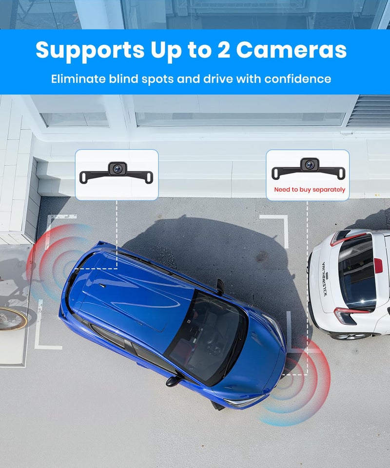 AUTO-VOX Wireless Backup Camera: 5" 1080P HD Dual-Channel Monitor, Easy Installation,Stable Digital Transmission Signal,IP69K Waterproof Night Vision Back Up Camera for Truck,SUV,Pickup,Car,Trailer - Image 5