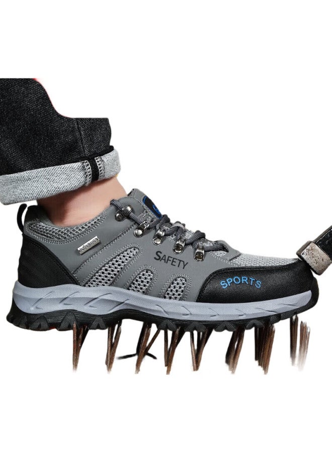 Jingtu Men'S Safety Shoes Steel Toe Anti-Smashing Puncture-Proof Breathable Lightweight Safety Work Protective Shoes 2135T 40 - Image 1
