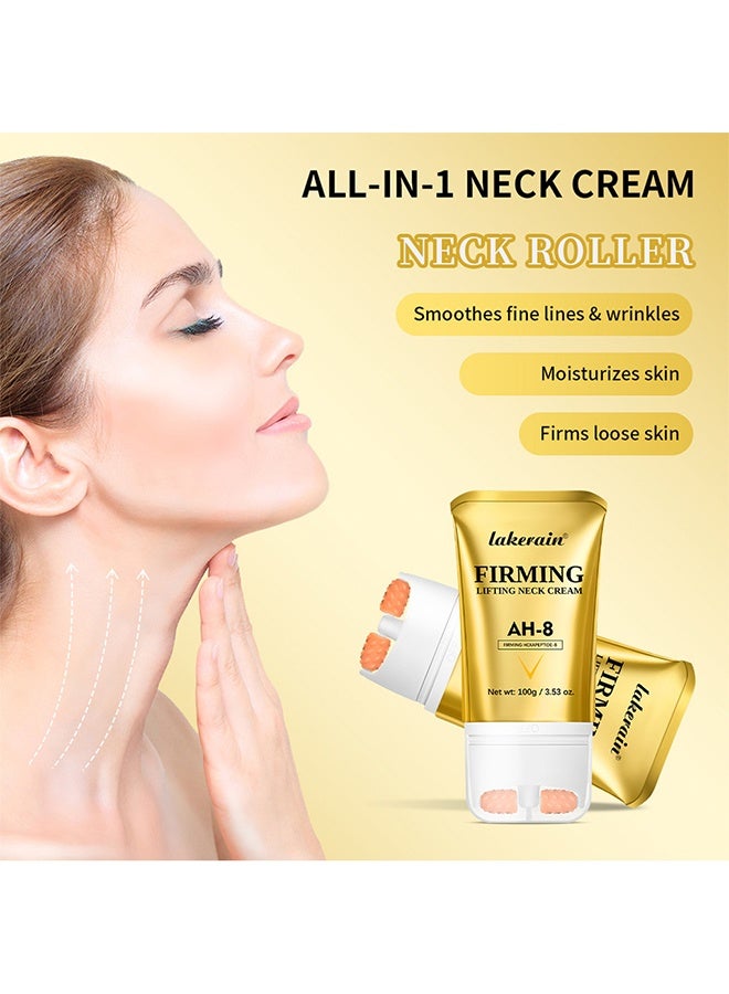 lakerain AH-8 Firming Lifting Neck Cream ，for Crepey Skin Body Care - Neck Firming Cream Contains Hexapeptide, Moisturizing, Tightening Lotions Cosmetic Skin Care & Repair 100g - Image 3