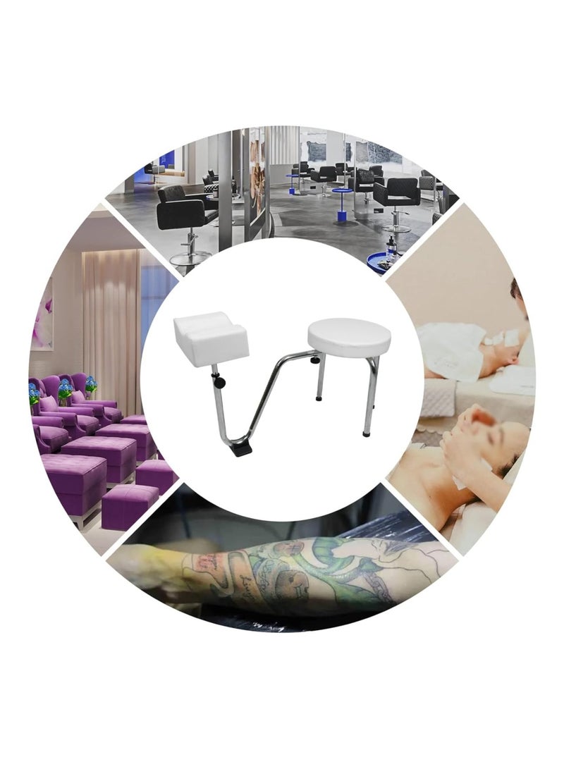 Meishida Adjustable Pedicure Stool Portable Footrest Nail Station - Image 5