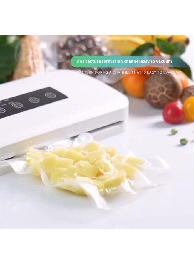 100pcs For All Vacuum Sealers Embossed Vacuum Sealer Kitchen Food Preservation Bags Transparent 22x32cm - Image 2