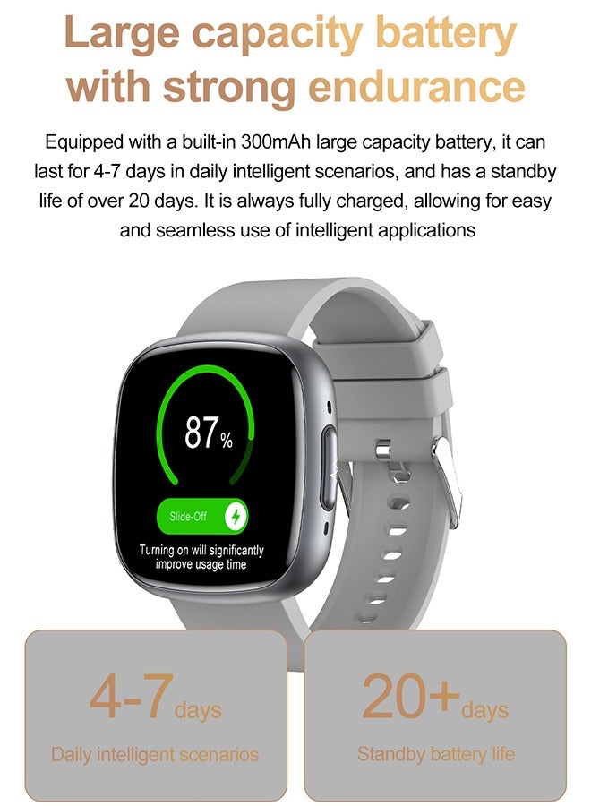 RollsTimi  Smart Watches, 1.75" Smartwatch for Men Women Bluetooth Call, Fitness Tracker with 100+ Sport Modes, IP68 Waterproof, Heart Rate/Sleep Monitor, Activity Tracker for Android iOS - Image 3