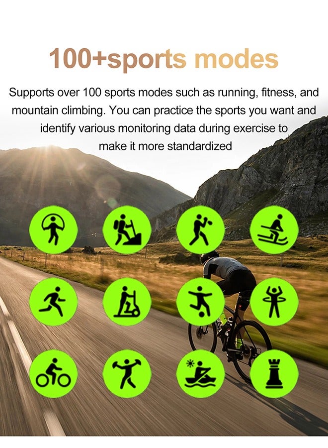 RollsTimi  Smart Watches, 1.75" Smartwatch for Men Women Bluetooth Call, Fitness Tracker with 100+ Sport Modes, IP68 Waterproof, Heart Rate/Sleep Monitor, Activity Tracker for Android iOS - Image 4