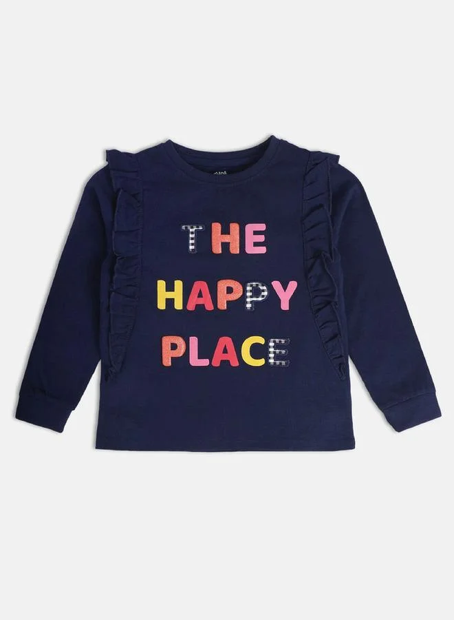 MINIKLUB Girls Ruffled Long Sleeve Top