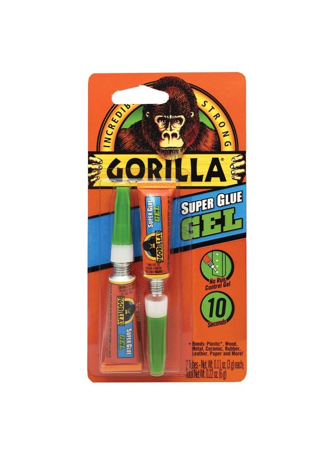 Gorilla Glue Super Glue Gel 3G Tube 2 - Pieces Card - Image 1