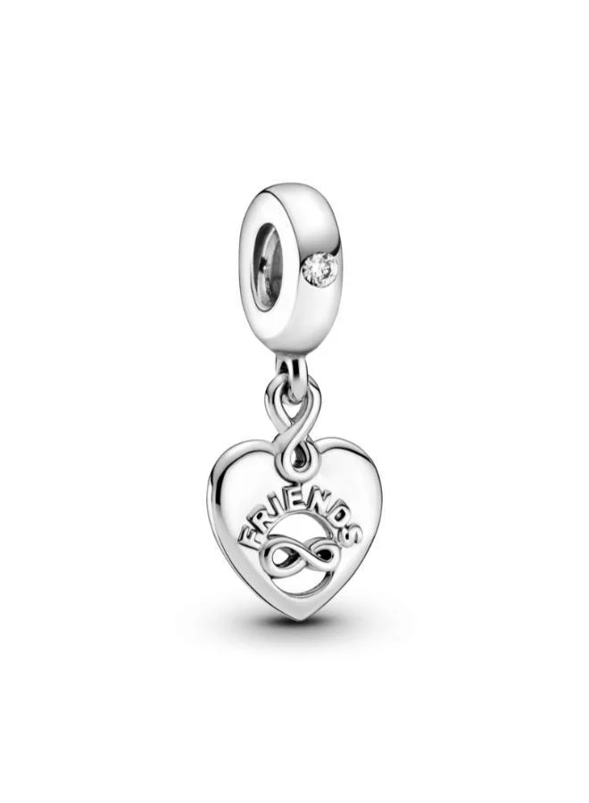 PANDORA Friends Forever Heart Dangle Charm