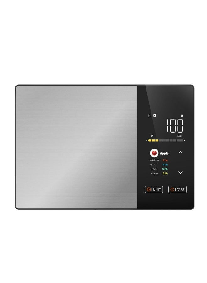 Tradeo Smart Nutrition Digital Kitchen Scale with TFT color touchscreen, Bluetooth connectivity, and precise sensors. High-end design for accurate weighing, smart tracking, and modern kitchen convenience. - Image 1