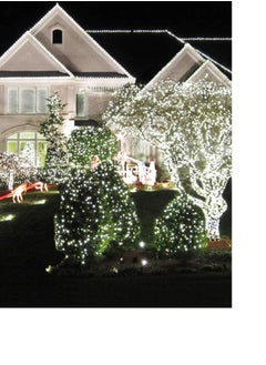 PAMEER Cool White 70ft 258 LEDs String Lights Black Wire Plug-in LEDs String for Home Decorative LED Strip for Christmas Xmas Tree EID Ramadan Diwali and Wedding Parties Decoration Box Button Control 8 Modes  - Image 3