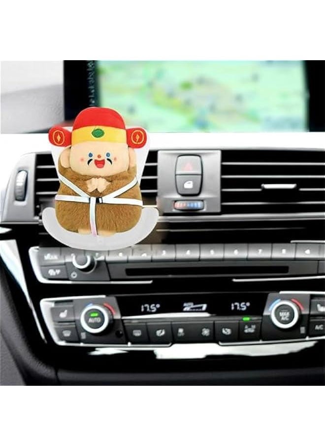 Cute Labubu Car Seat, Car Decorations Labubu Accessories, Car Air Vent Decor for Display Labubu, Plastic Sofas for Car Decoration, Cute Car Interior Decor Accessories Desktop Ornaments (White)  - Image 2