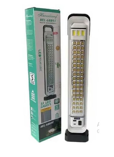 HEL-6889T Emergency Floodlight, USB Charging or Solar Powered - 5 LED Lighting Functions-51