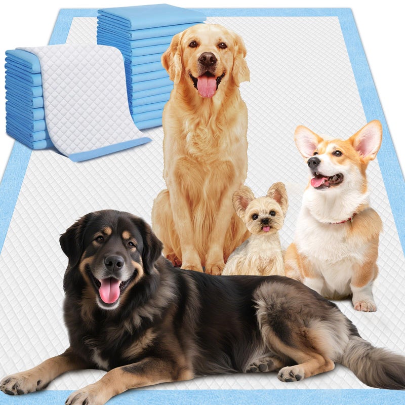 Gimars XXXL Extra Thick 130g Dog Pee Pads 37"x54" â€“ 30 Count, 6-Layer Leak-Proof Puppy Training Pads for Large, Senior, Puppy Dogs, Cats, Rabbits â€“ Indoor, Outdoor, Travel & Crate Use - Image 1
