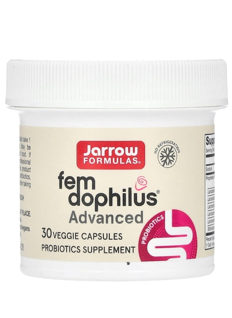 jarrow formulas Fem Dophilus Vegetarian Advanced 10 Billion CFU 30 Veggie Caps  - Image 2