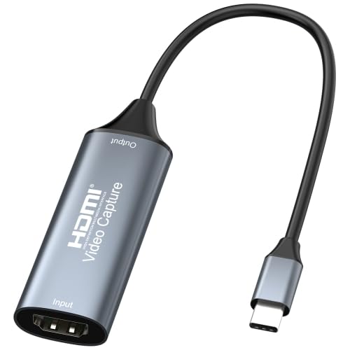 ETZIN Type-C Video Capture Card Adapter 4K Monitoring Recording Game Live Streaming HDMI Capture Input 4K @ 30Hz, Standard Compliant, No Power Supply EPL-1274HVC. - Image 1