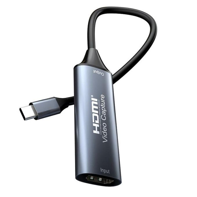 ETZIN Type-C Video Capture Card Adapter 4K Monitoring Recording Game Live Streaming HDMI Capture Input 4K @ 30Hz, Standard Compliant, No Power Supply EPL-1274HVC. - Image 2
