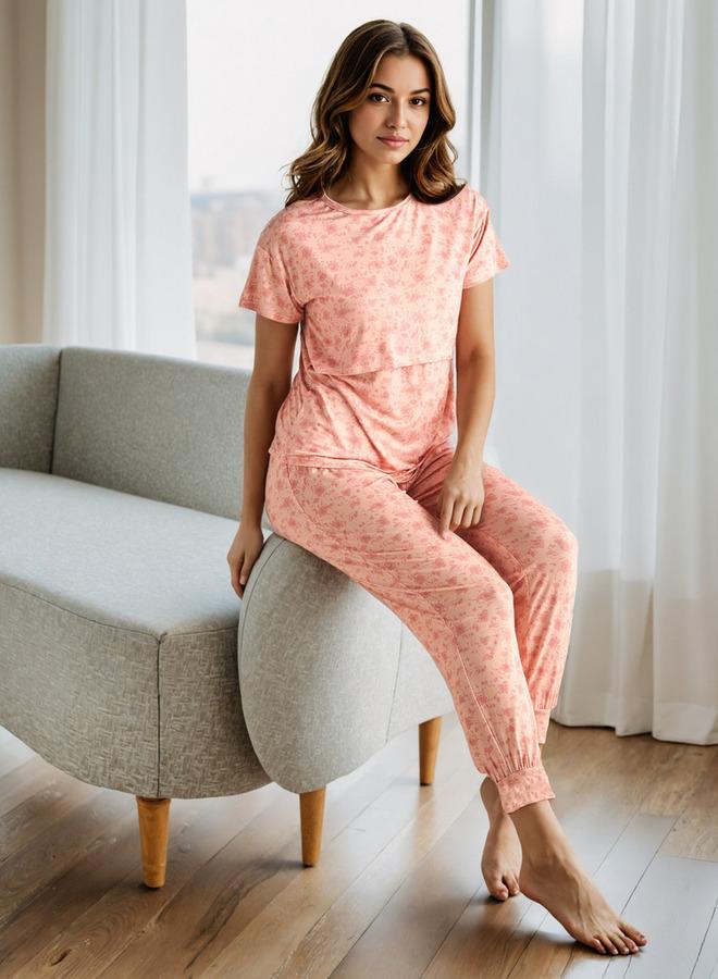 Splash FAV Printed Maternity Pyjama Set - Image 1
