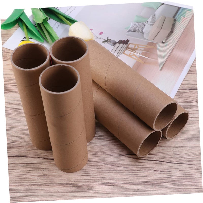 30 Pcs Kraft Cardboard Mailing Tubes for Storage Shipping Art Paintings Documents - Image 4
