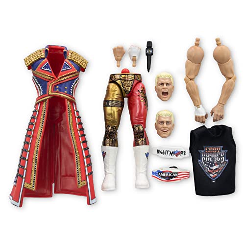 Aew All Elite Wrestling AEW Cody Rhodes UNRIVALED Supreme- 6-Inch Cody Rhodes Figure with Accessories - Image 3